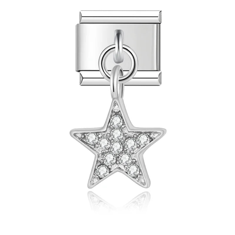 Italian charm bracelet - Stars represent hope, dreams, and guidance.