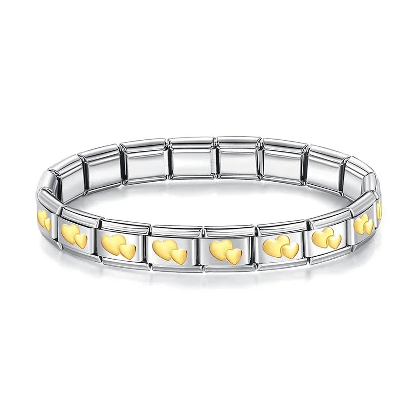 Italian Style Bracelet – Stainless Steel, Waterproof, No Fading