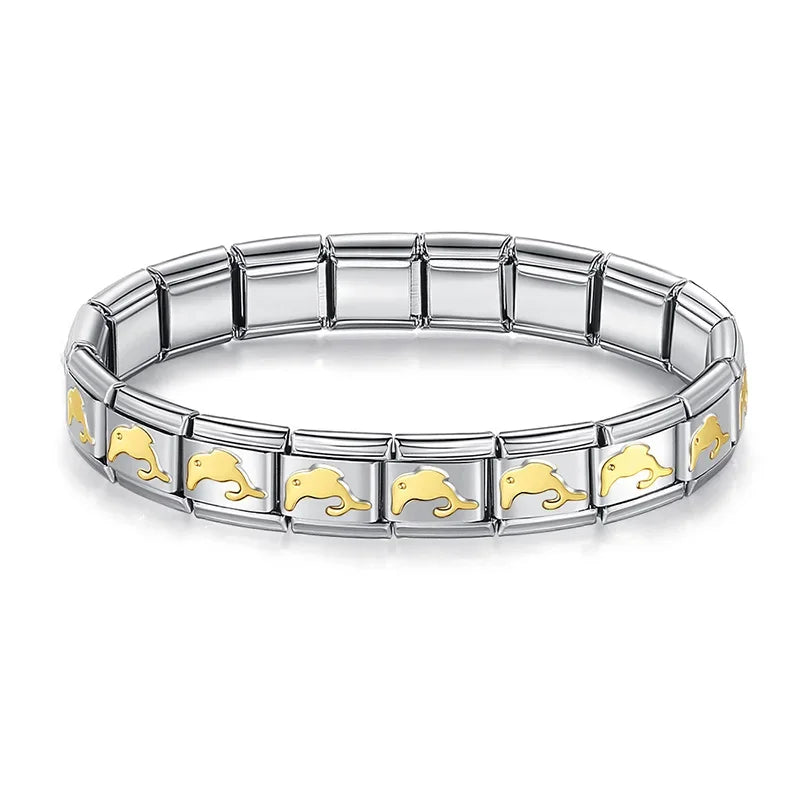 Italian Style Bracelet – Stainless Steel, Waterproof, No Fading