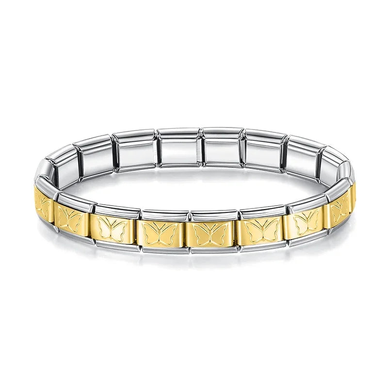 Italian Style Bracelet – Stainless Steel, Waterproof, No Fading