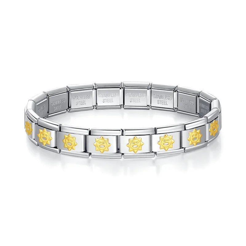 Italian Style Bracelet – Stainless Steel, Waterproof, No Fading