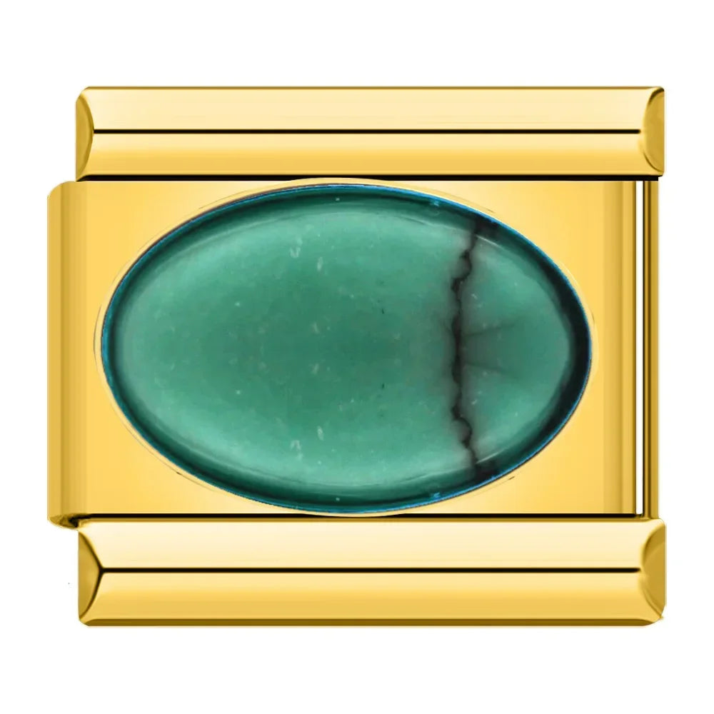 Oval Blaugrün - Grün CZ
