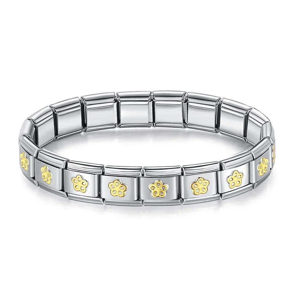 Italian Style Bracelet – Stainless Steel, Waterproof, No Fading