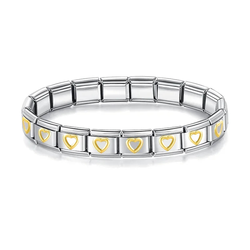 Italian Style Bracelet – Stainless Steel, Waterproof, No Fading