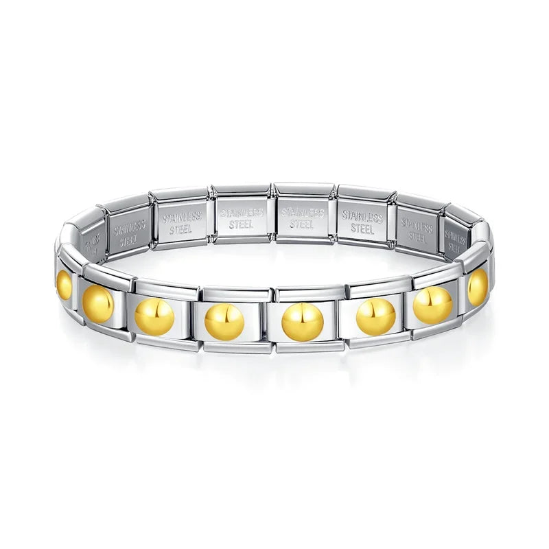 Italian Style Bracelet – Stainless Steel, Waterproof, No Fading