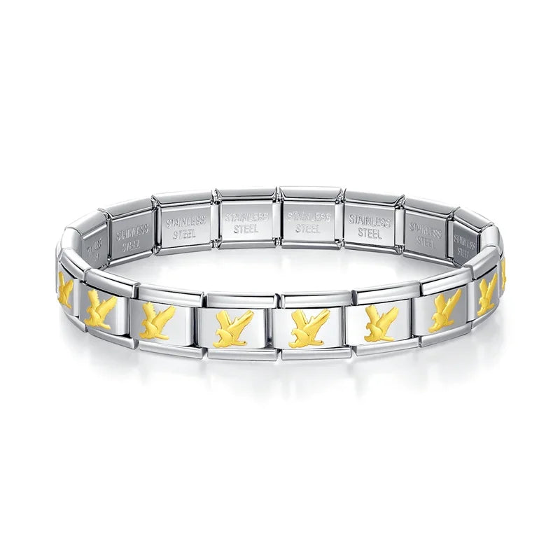 Italian Style Bracelet – Stainless Steel, Waterproof, No Fading