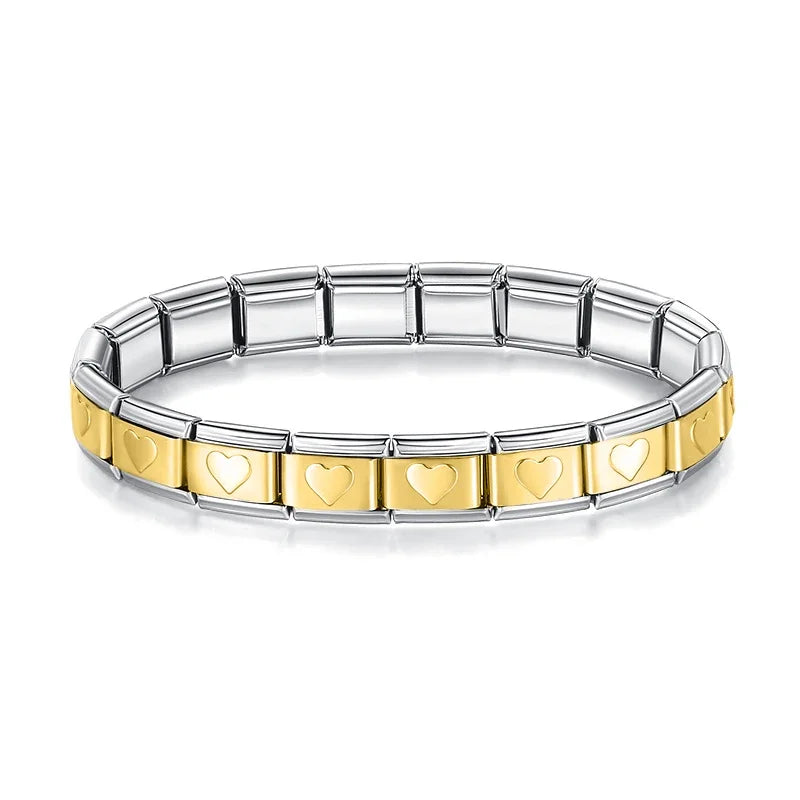 Italian Style Bracelet – Stainless Steel, Waterproof, No Fading