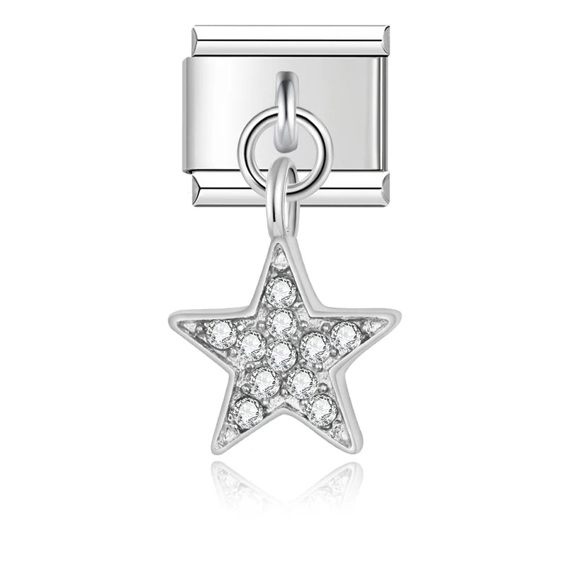Italian charm bracelet - Stars represent hope, inspiration, and dreams.