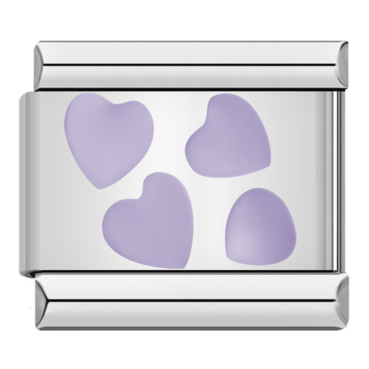 Italian charm bracelet -  Hearts represent love, affection, and connection.