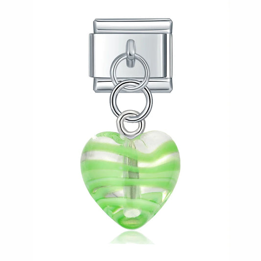 Italian charm bracelet -  The heart symbolizes love and deep emotional connection.