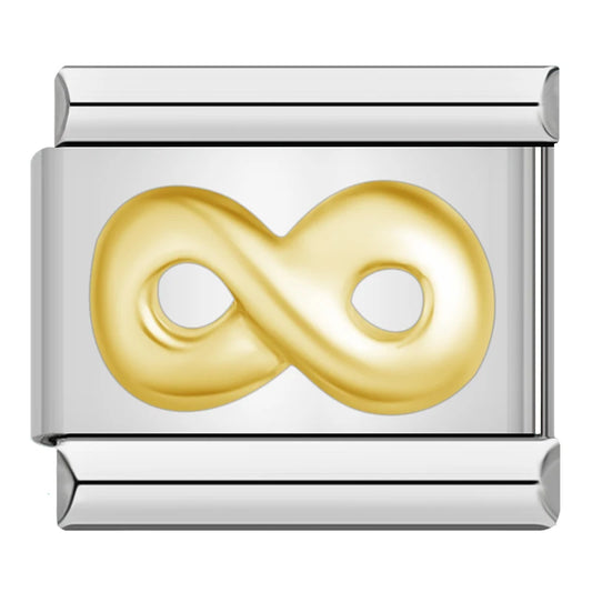 Italian charm bracelet -  The infinity symbol represents endlessness, eternity, and everlasting love or friendship.