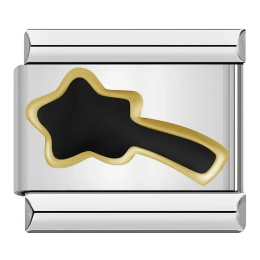 Italienisches Bettelarmband – Sternschnuppen symbolisieren Glück, Wünsche und wahr werdende Träume.