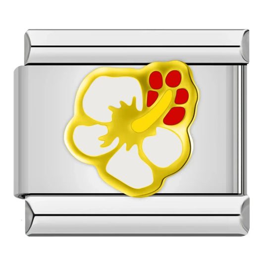 Yellow Butterfly Flower Charm