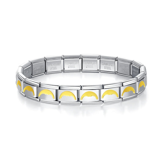 Italian Style Bracelet – Stainless Steel, Waterproof, No Fading