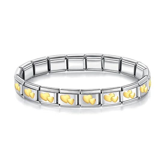 Italian Style Bracelet – Stainless Steel, Waterproof, No Fading