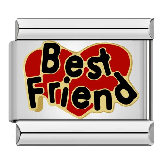 Bester Freund Roter Charm