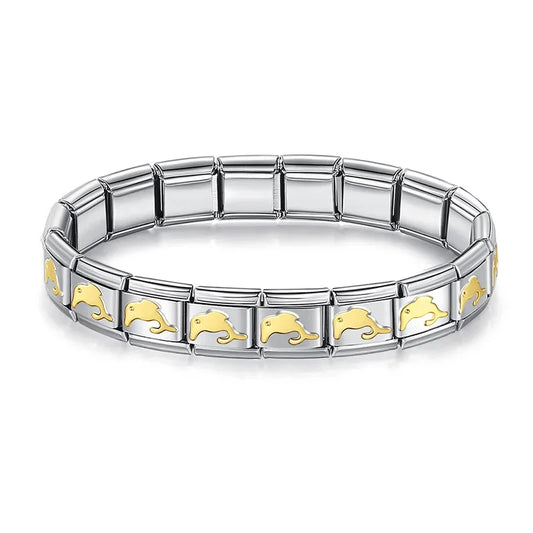 Italian Style Bracelet – Stainless Steel, Waterproof, No Fading
