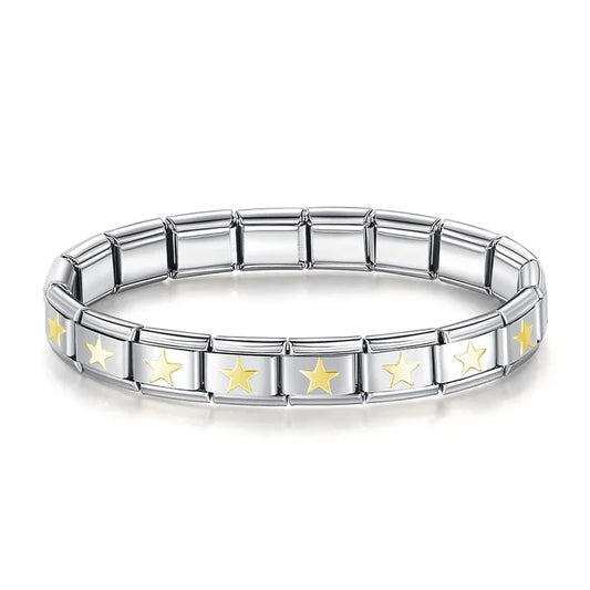 Italian Style Bracelet – Stainless Steel, Waterproof, No Fading