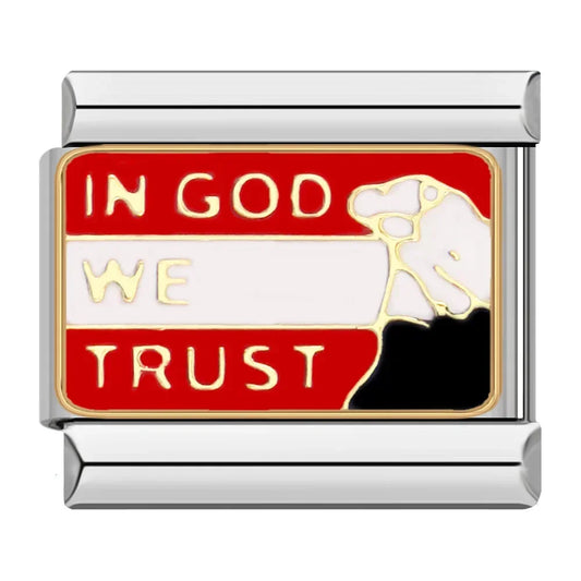 Herzanhänger „In God We Trust“