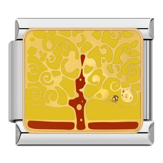 Goldener Kirschblütenbaum-Charme