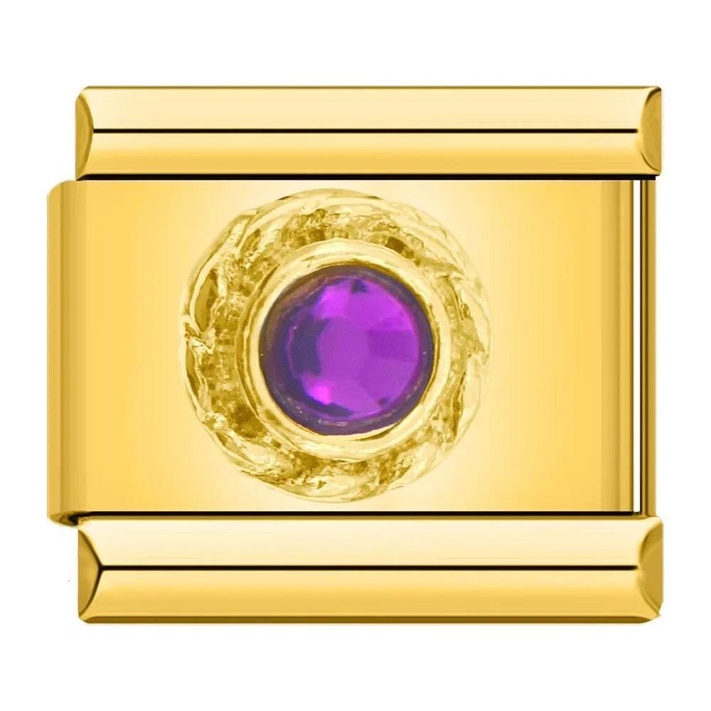 Round Plum CZ