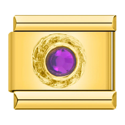 Round Plum CZ