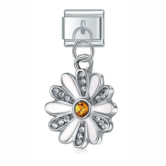 Charm de margarita brillante