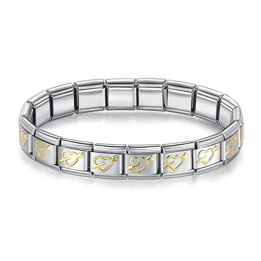 Italian Style Bracelet – Stainless Steel, Waterproof, No Fading