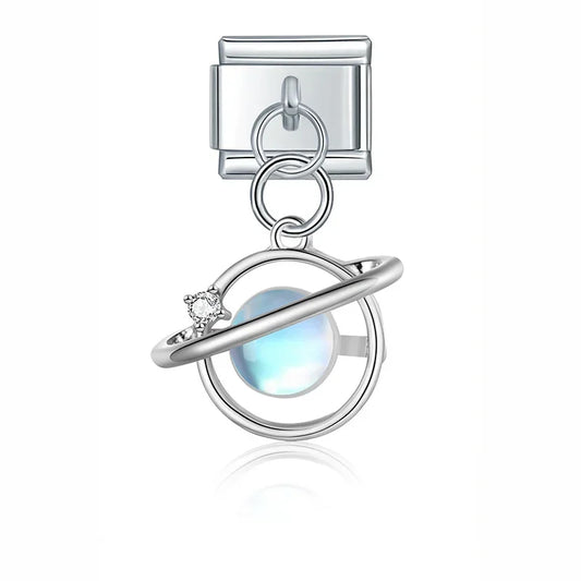 Saturn Ring Planet Charm