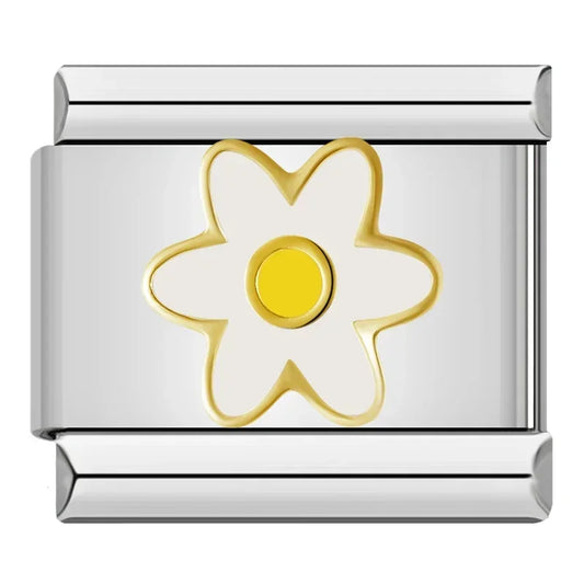 Weißer fünfblättriger Blumenanhänger