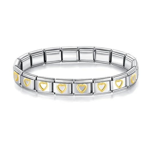 Italian Style Bracelet – Stainless Steel, Waterproof, No Fading
