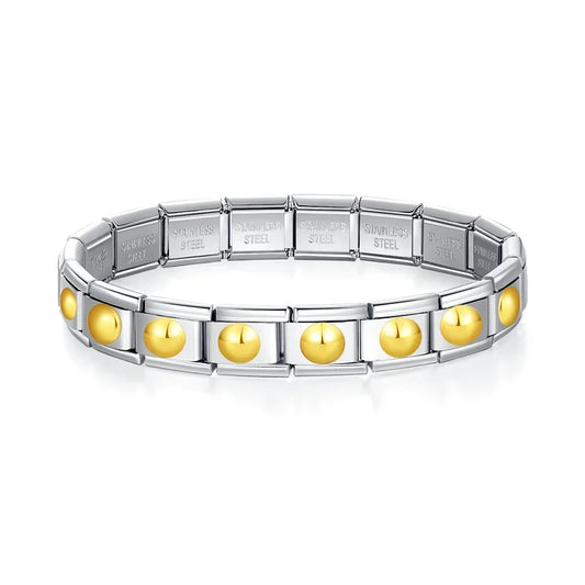 Italian Style Bracelet – Stainless Steel, Waterproof, No Fading
