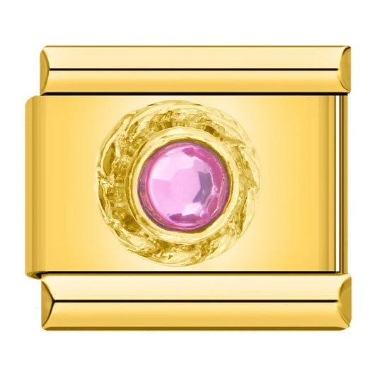 Round Pink  CZ