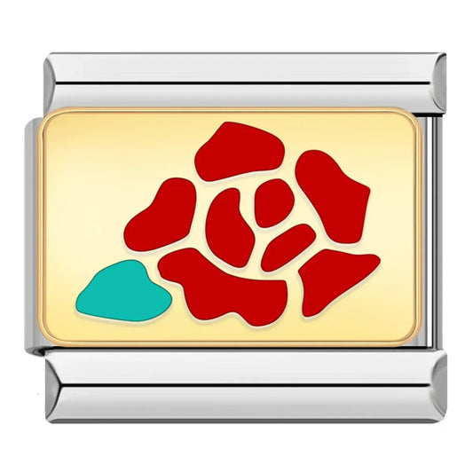 Bold Red Rose Charm