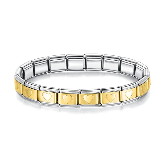 Italian Style Bracelet – Stainless Steel, Waterproof, No Fading