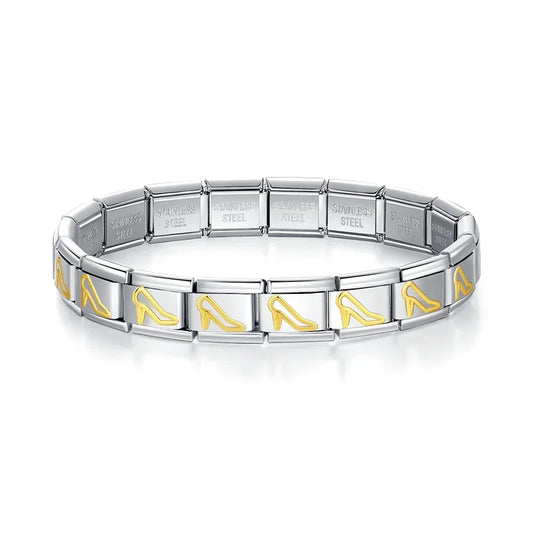 Italian Style Bracelet – Stainless Steel, Waterproof, No Fading