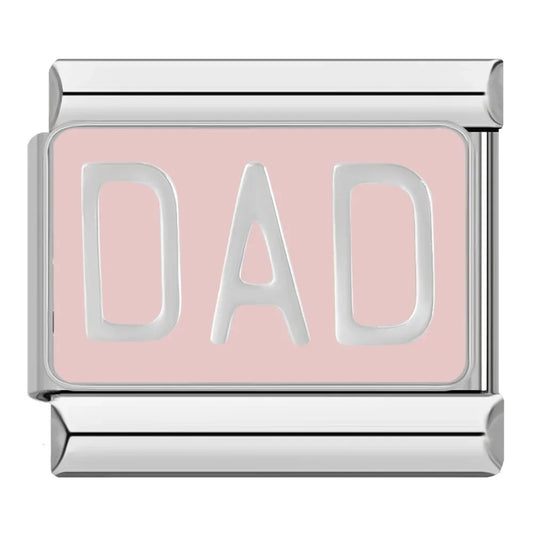 Rosa DAD Herzanhänger