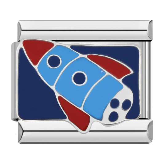 Italienisches Bettelarmband – Raketen symbolisieren Ehrgeiz, Abenteuer und den Griff nach den Sternen.