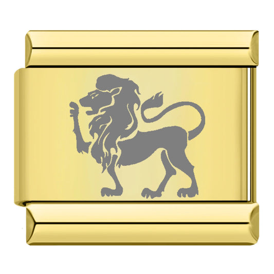 Italienisches Bettelarmband – Der Löwe symbolisiert Mut, Stärke und Adel.